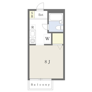 ワンルーム 間取り図