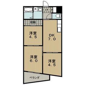 3DK 間取り図
