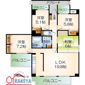 3LDK 間取り図