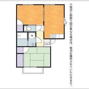2DK 間取り図
