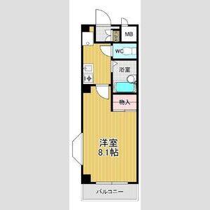 1K 間取り図