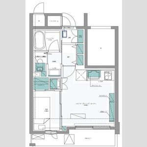 1DK 間取り図