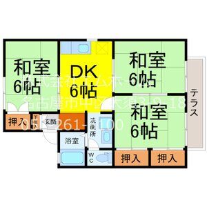 3DK 間取り図