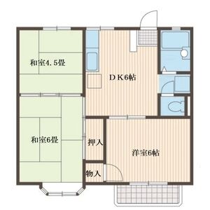 3DK 間取り図