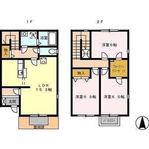 3LDK 間取り図
