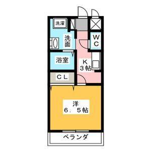 1K 間取り図