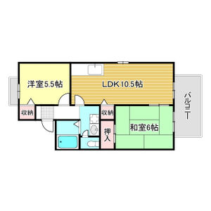 2LDK 間取り図