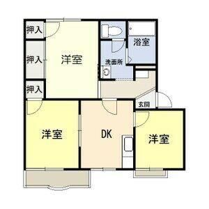3DK 間取り図