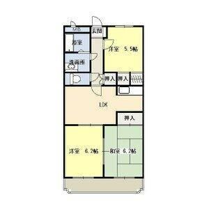 3LDK 間取り図