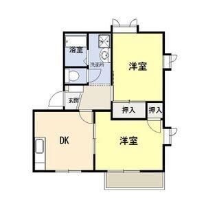 2DK 間取り図