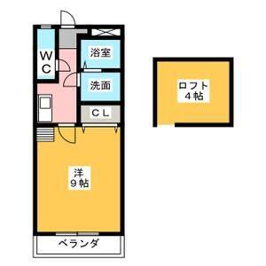 1K 間取り図