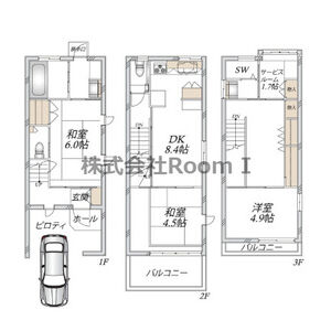 3DK 間取り図