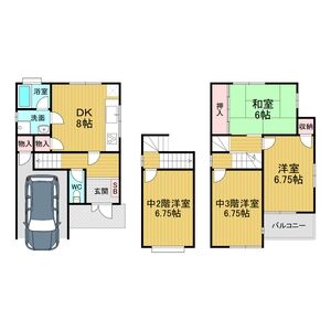 4DK 間取り図