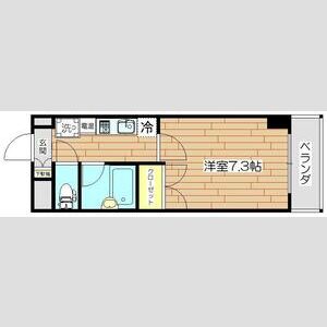 1K 間取り図