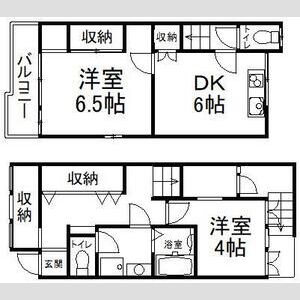 2DK 間取り図