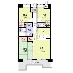 3LDK 間取り図