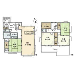 4LDK 間取り図