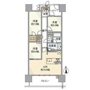 3LDK 間取り図