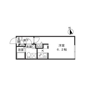 ワンルーム 間取り図