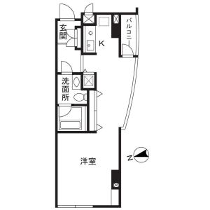 ワンルーム 間取り図