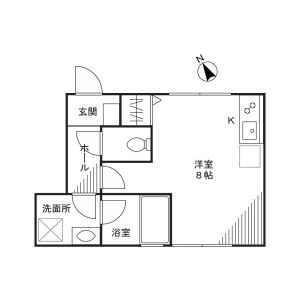 ワンルーム 間取り図