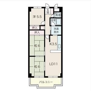 3LDK 間取り図
