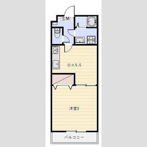 1DK 間取り図