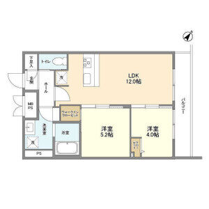 2LDK 間取り図