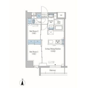 2LDK 間取り図