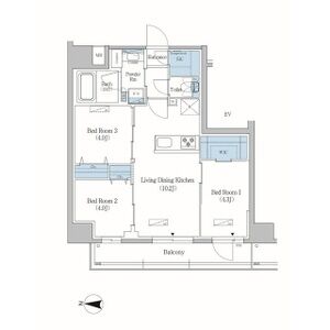 3LDK 間取り図
