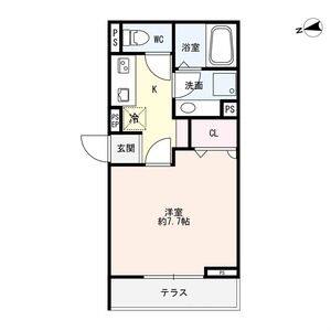 1K 間取り図