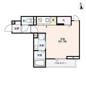 1K 間取り図