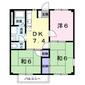 3DK 間取り図