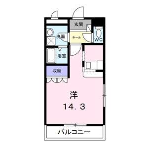 ワンルーム 間取り図