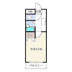 1K 間取り図
