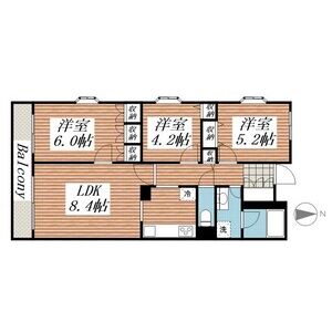 3LDK 間取り図