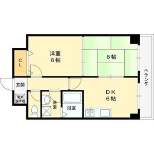 2DK 間取り図