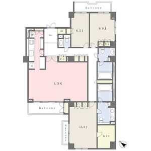 3LDK 間取り図