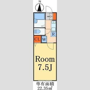 1K 間取り図