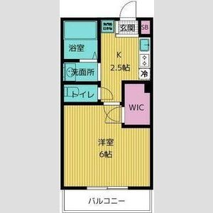 1K 間取り図
