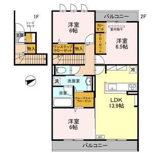 3LDK 間取り図