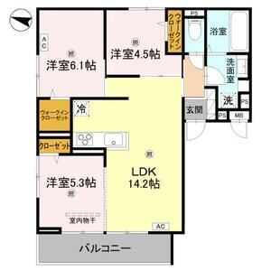 3LDK 間取り図