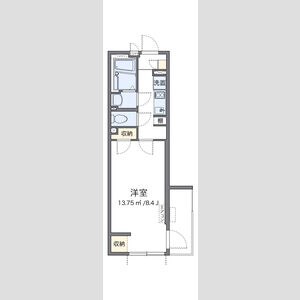 1K 間取り図