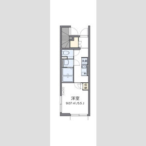 1K 間取り図