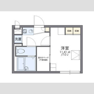 1K 間取り図
