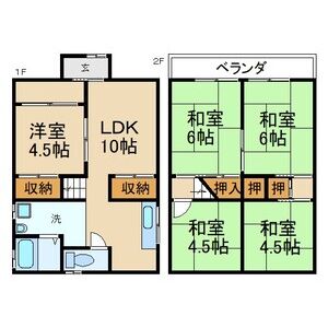 5DK 間取り図