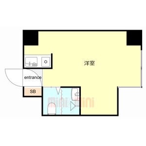 ワンルーム 間取り図