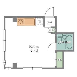 ワンルーム 間取り図