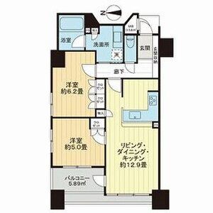 2LDK 間取り図