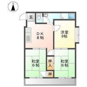 3DK 間取り図